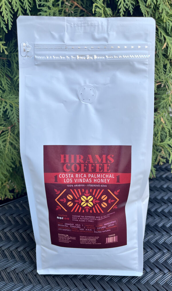 Hirams Coffee 100% Arabika Costa Rica Palmichal Los Vindas Honey