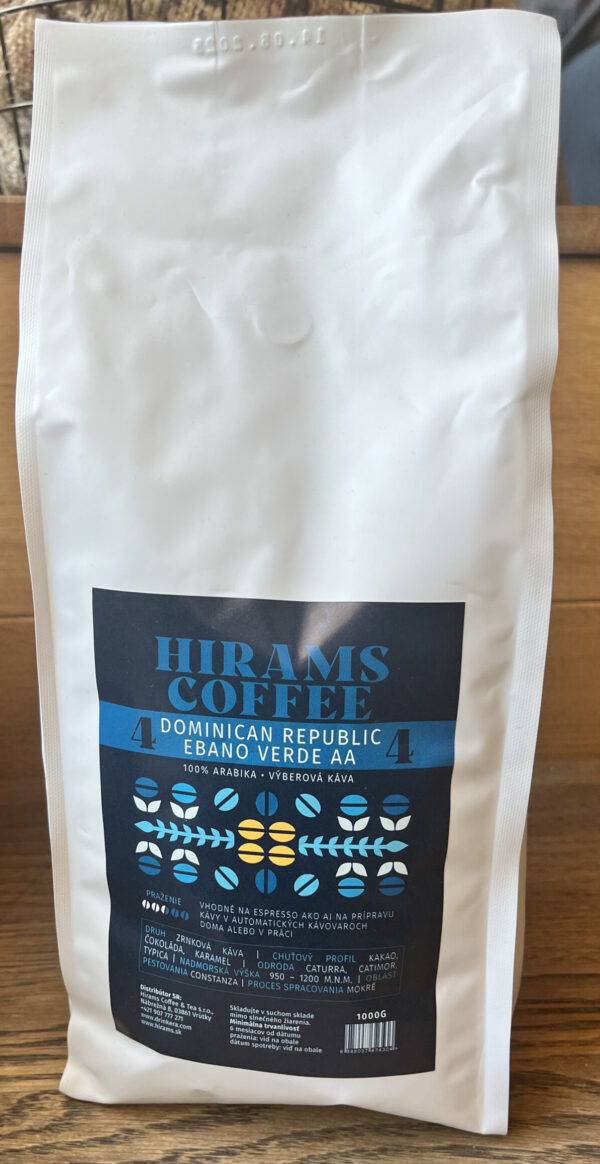 Hirams Coffee Dominican Republic Ebano Verde AA